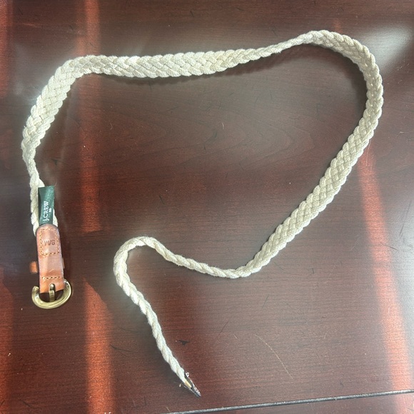 J Crew Women’s Cream Braided Belt - Size S/M - Picture 12 of 12